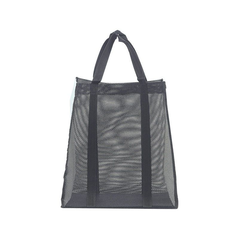 Foldable mesh transparent tote bag